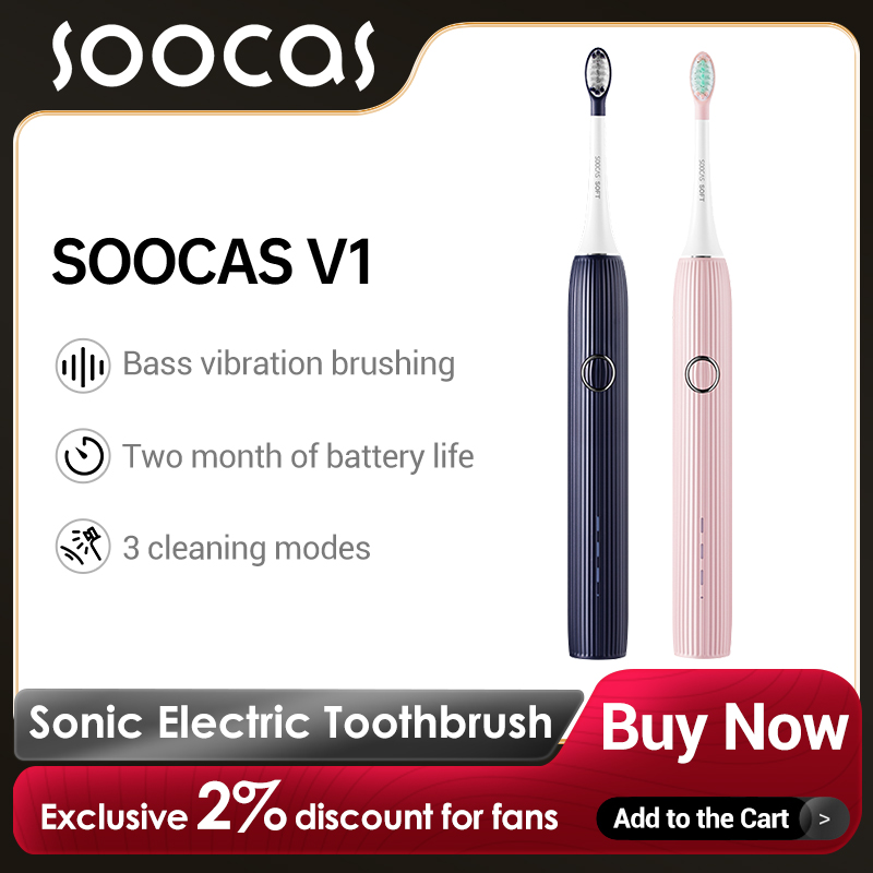 Electric Toothbrush Sonic - SOOCAS Sonic Electric Toothbrush V1 Smart