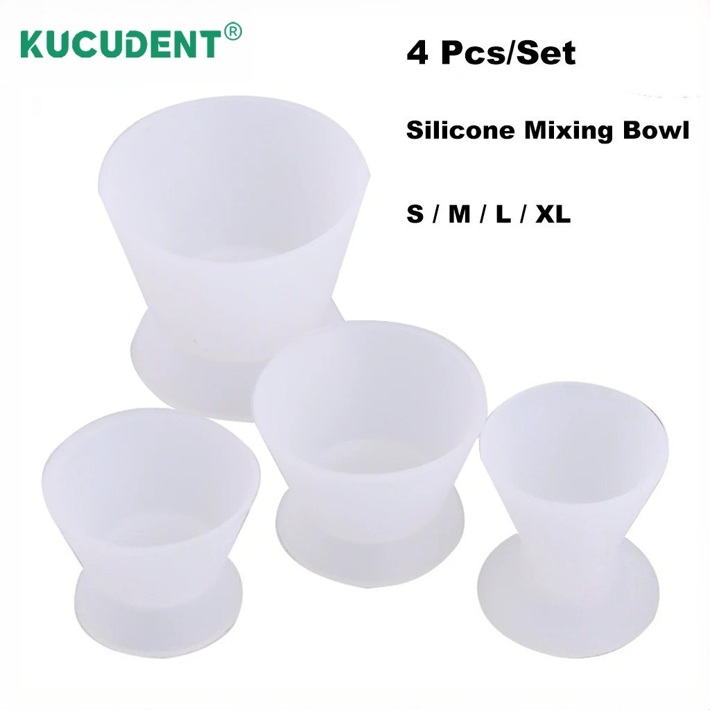 Teeth Whitening Lab - 4Pcs/Set Dental Silicone Cup Flexible Self