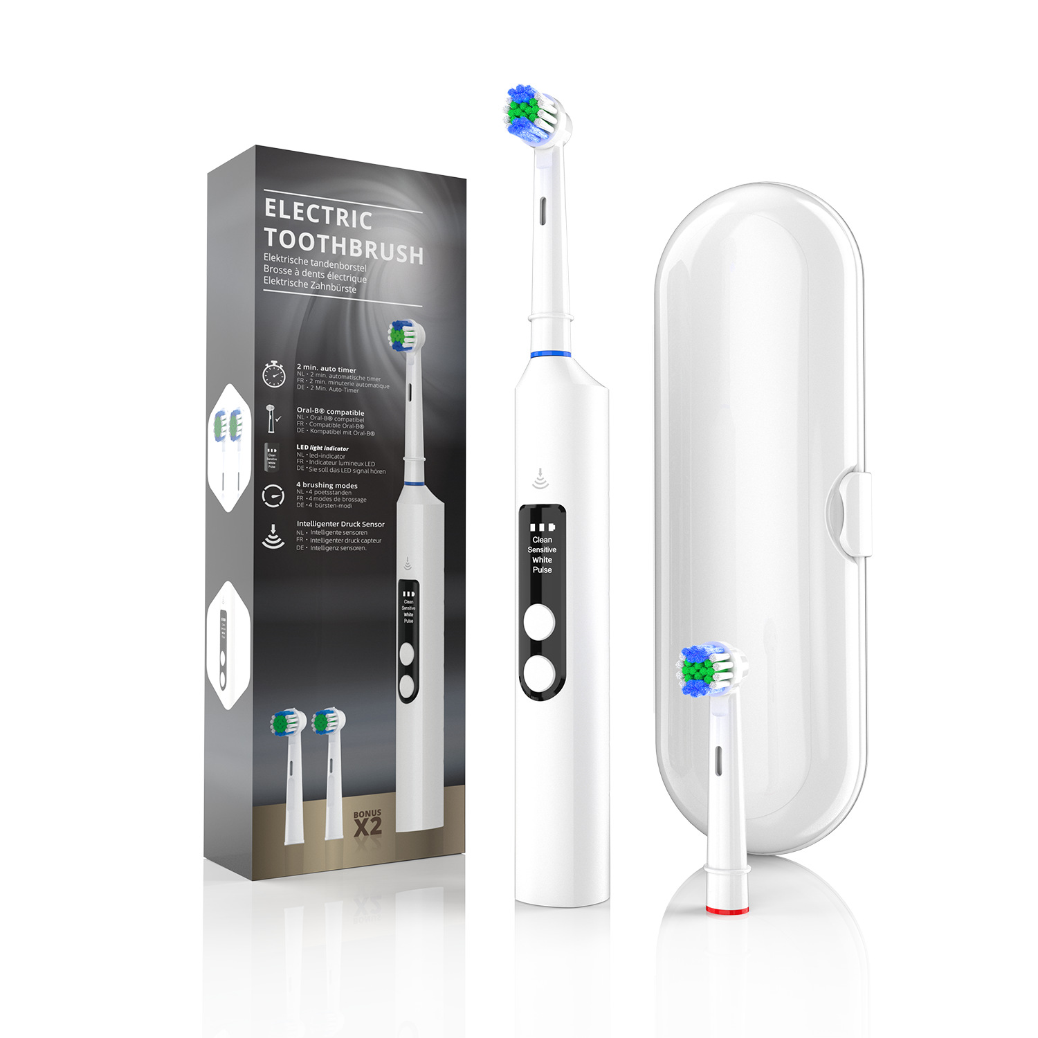 Wireless Rechargeable Fully Au - Electric Toothbrush Sonic ulasan dan harga