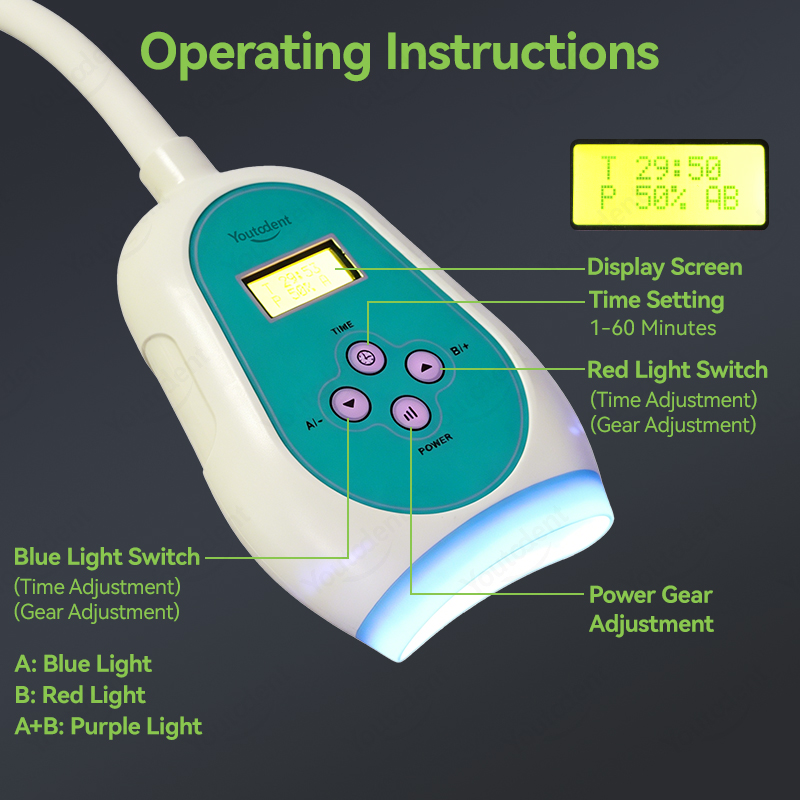50W Dental Touch Screen 3 Colo - Teeth Whitening Light ulasan dan harga