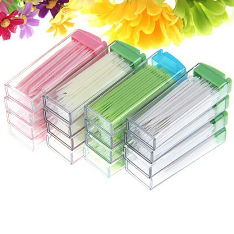 50Pcs/Box Oral Care Disposable - Dental Floss Picks ulasan dan harga
