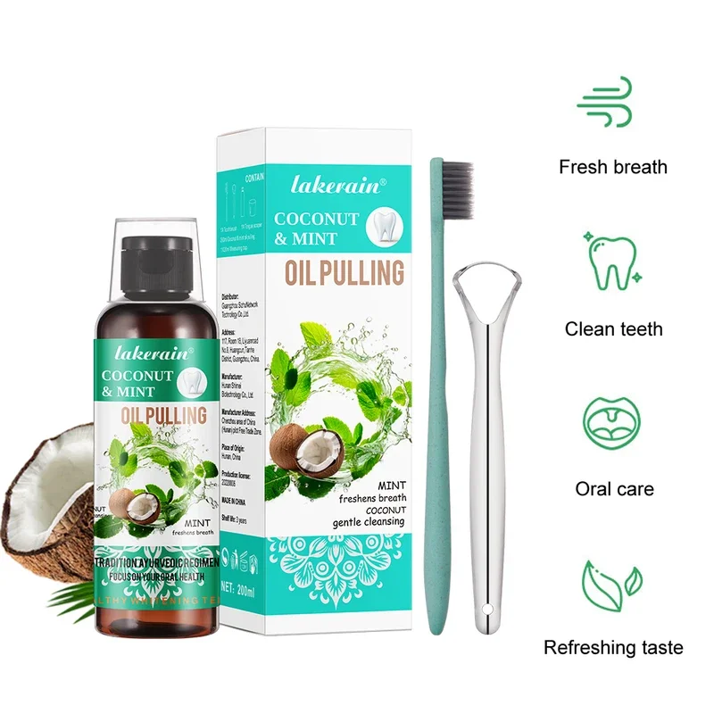 60/100/200/250ml Coconut Mint  - Teeth Whitening With Coconut Oil ulasan dan harga