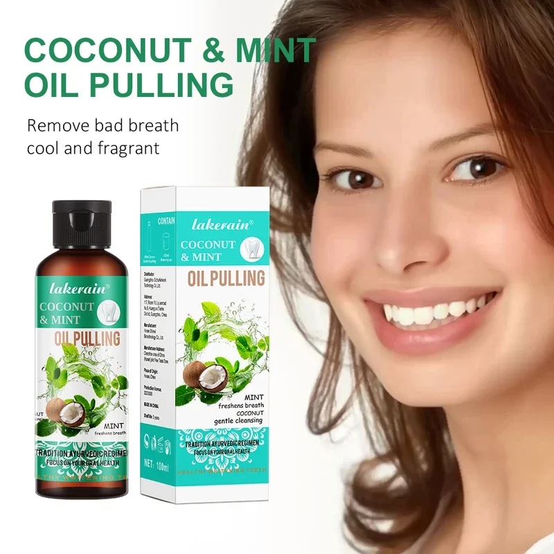 60/100/200/250ml Coconut Mint  - Teeth Whitening With Coconut Oil ulasan dan harga