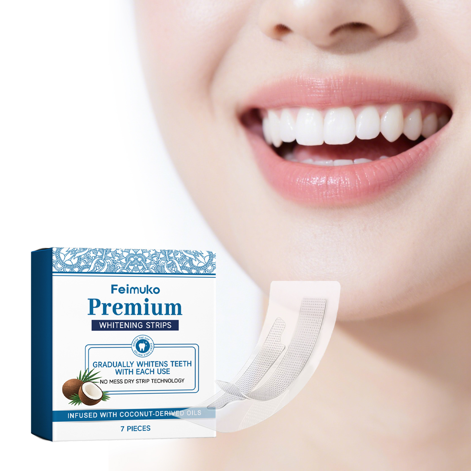 Feimuko Coconut Oil Teeth Whit - Teeth Whitening With Coconut Oil ulasan dan harga
