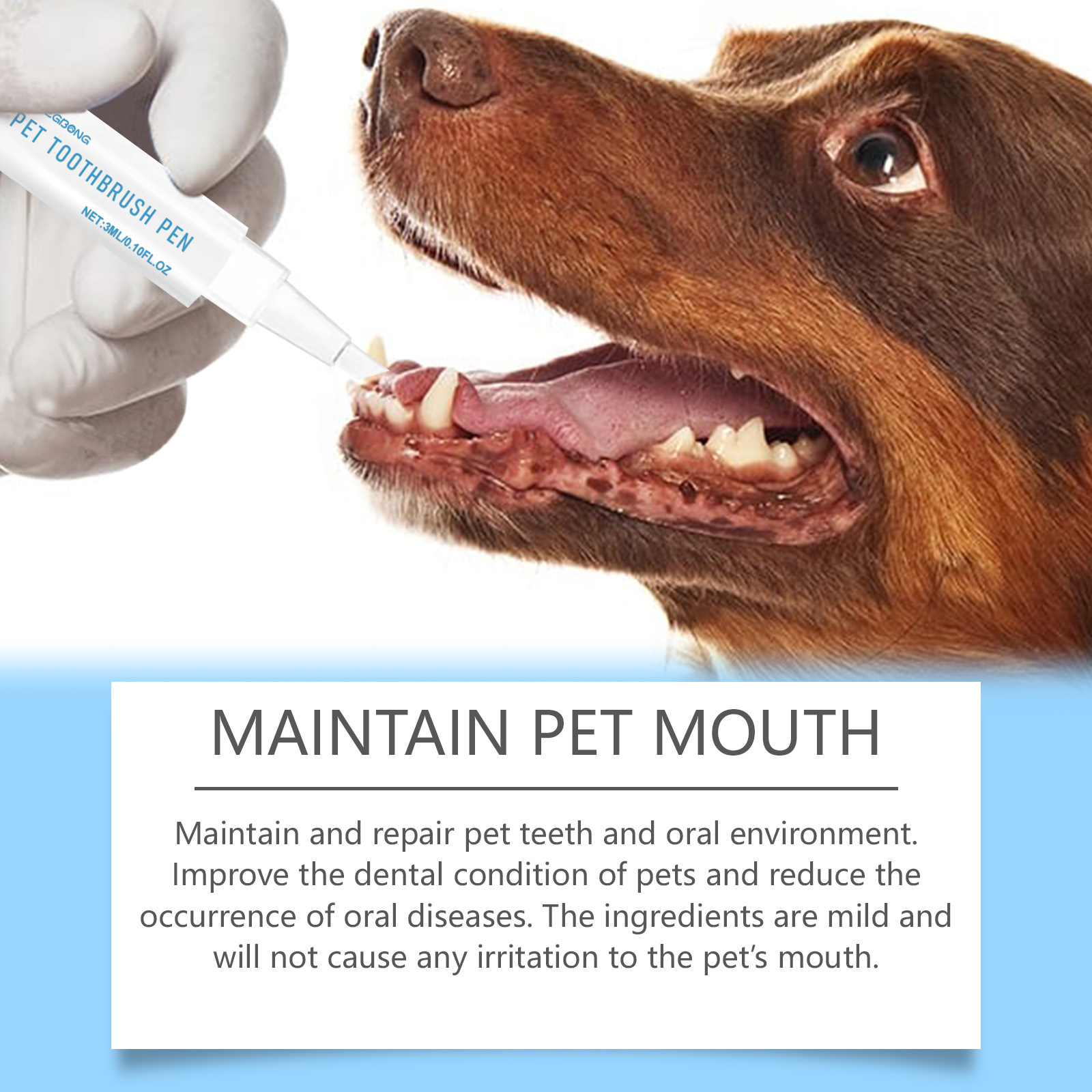 Oral Cleaning Gel Pen For Dogs - Teeth Whitening Paste ulasan dan harga