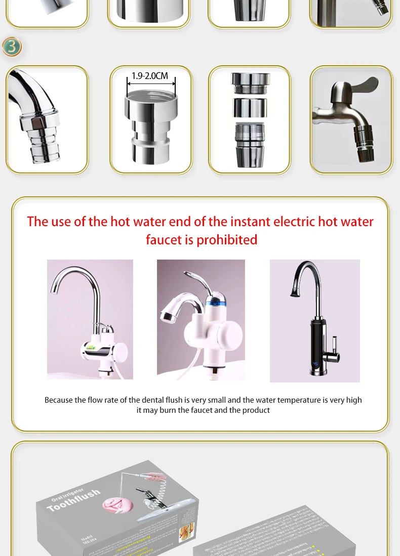 Water Dental Flosser Faucet Or - Dental Floss Picks ulasan dan harga