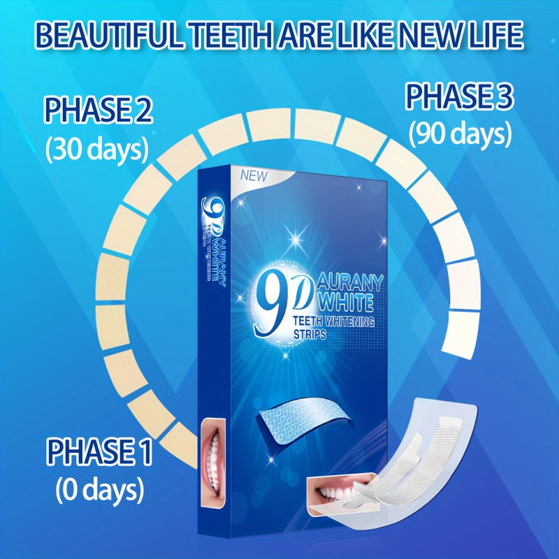 21 Pairs of 9D Aurany White Te - Teeth Whitening With Hydrogen Peroxide ulasan dan harga
