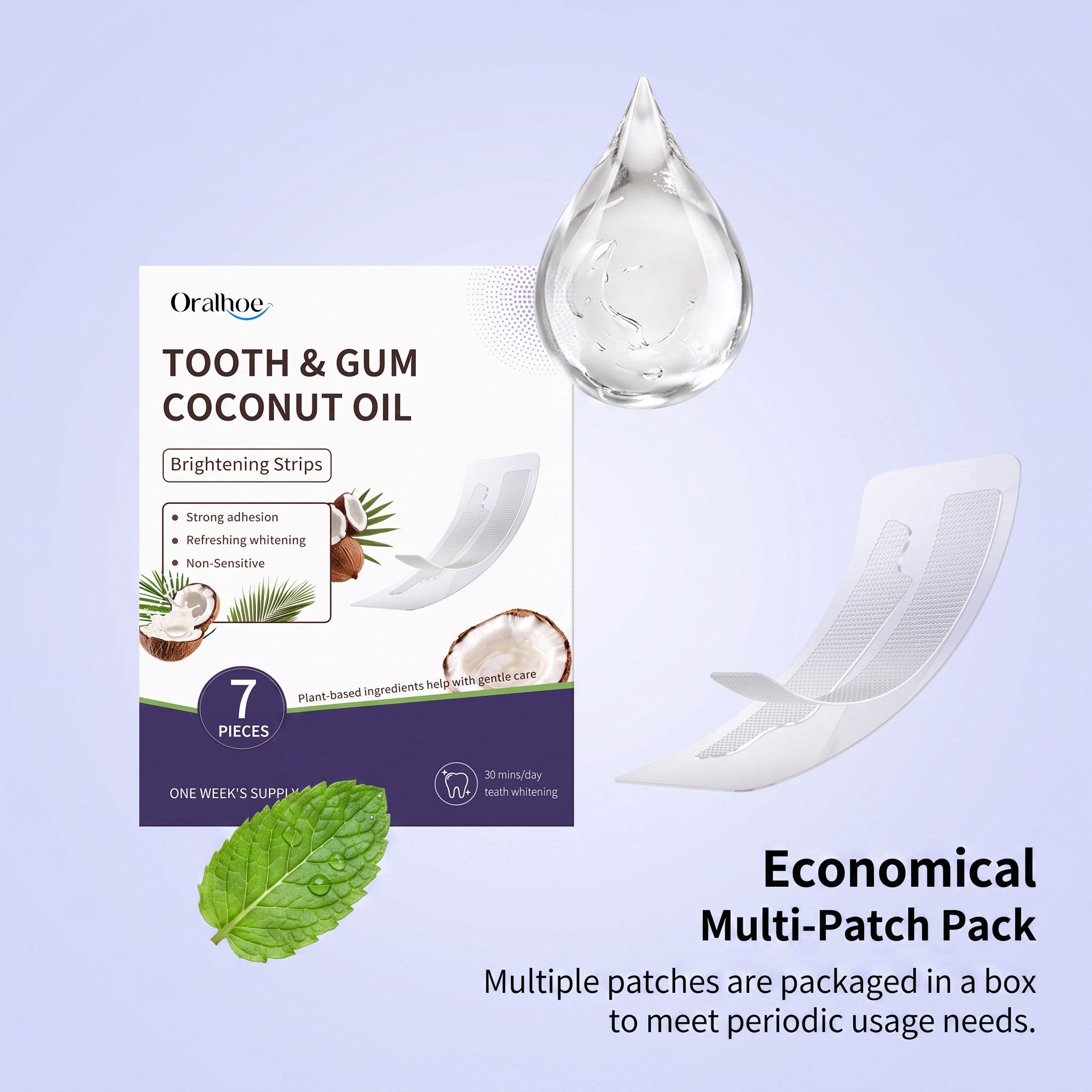 Coconut Oil Teeth Strips Fresh - Teeth Whitening With Coconut Oil ulasan dan harga
