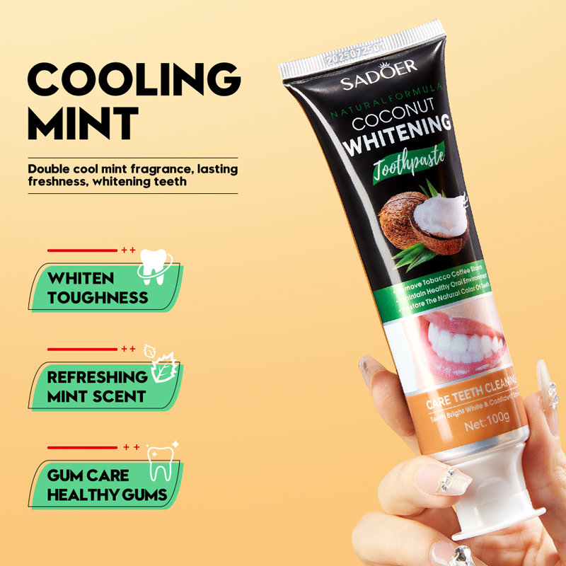 SADOER Coconut Oil Teeth White - Teeth Whitening With Coconut Oil ulasan dan harga