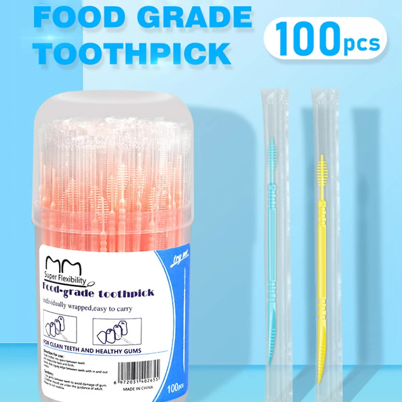 Double-Ended Fish Bone Shaped  - Dental Floss Picks ulasan dan harga