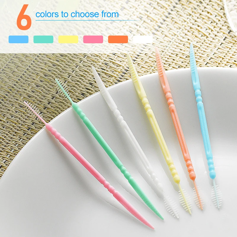 Double-Ended Fish Bone Shaped  - Dental Floss Picks ulasan dan harga