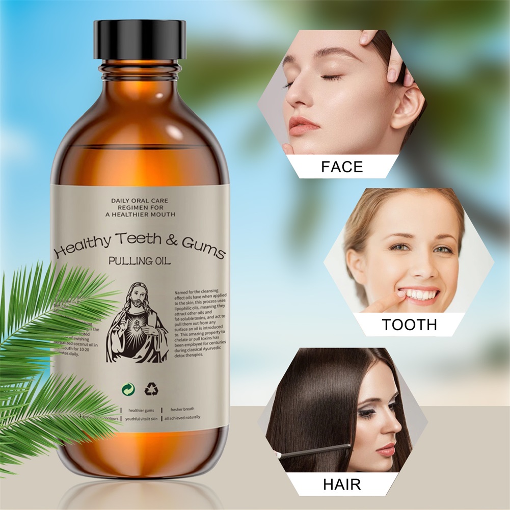 Coconuts Pulling Oil Mouthwash - Teeth Whitening With Coconut Oil ulasan dan harga