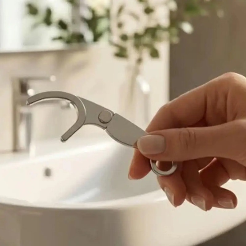 Stainless Steel Reusable Tooth - Dental Floss Picks ulasan dan harga