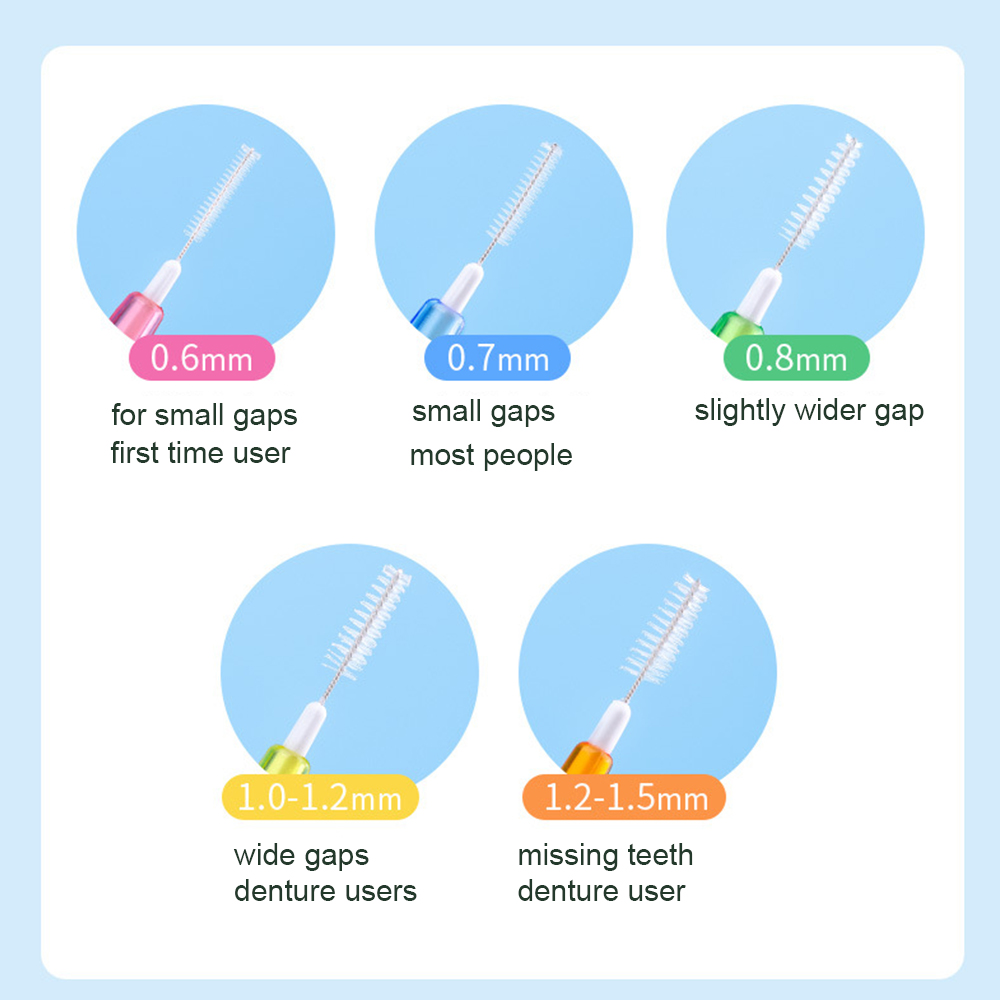60pcs/box Interdental Brushes  - Dental Floss Picks ulasan dan harga