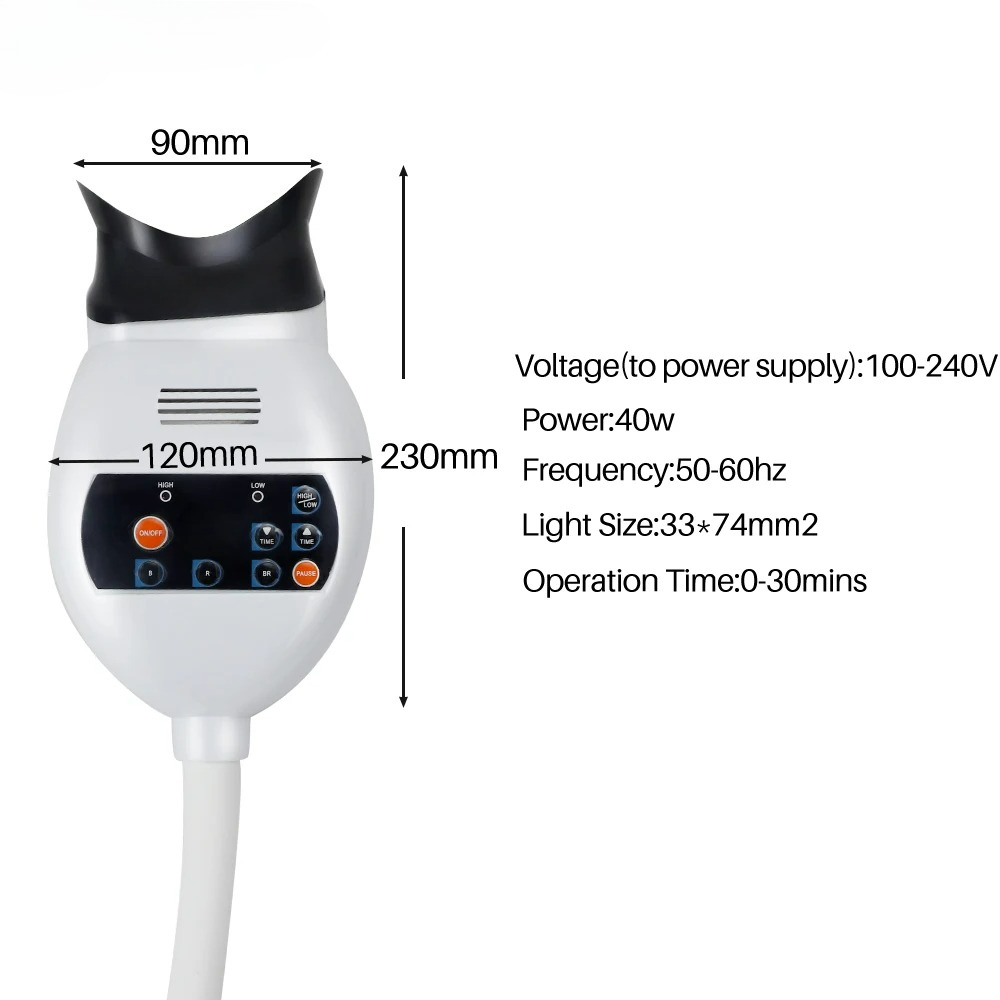 Adjustable 3 Colors LED Teeth  - Teeth Whitening Light ulasan dan harga