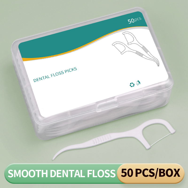 300PCS - Fine and smooth polym - Dental Floss Picks ulasan dan harga