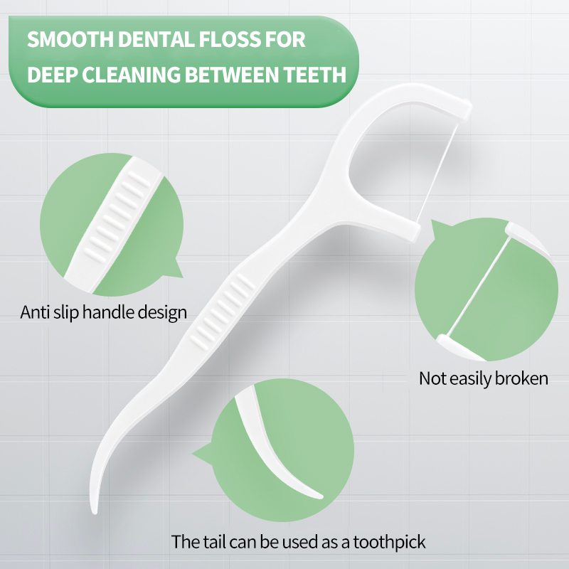 300PCS - Fine and smooth polym - Dental Floss Picks ulasan dan harga