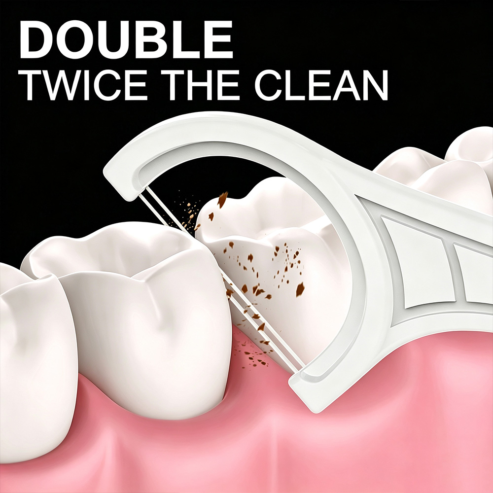 Portable Double Dental Floss P - Dental Floss Picks ulasan dan harga