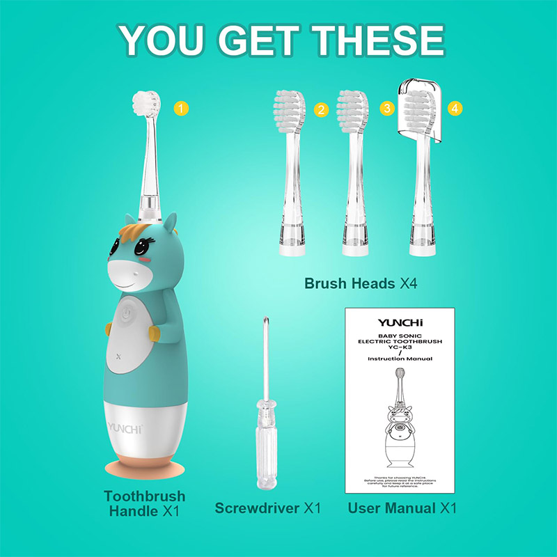 K3 Unicorn Cartoon Kids Electr - Electric Toothbrush Sonic ulasan dan harga