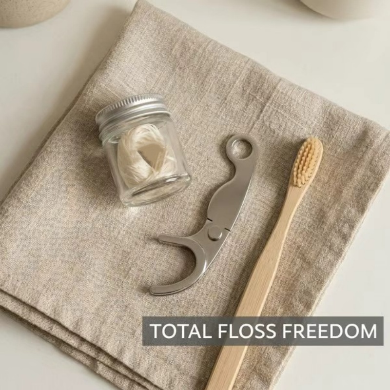 Stainless Steel Reusable Tooth - Dental Floss Picks ulasan dan harga