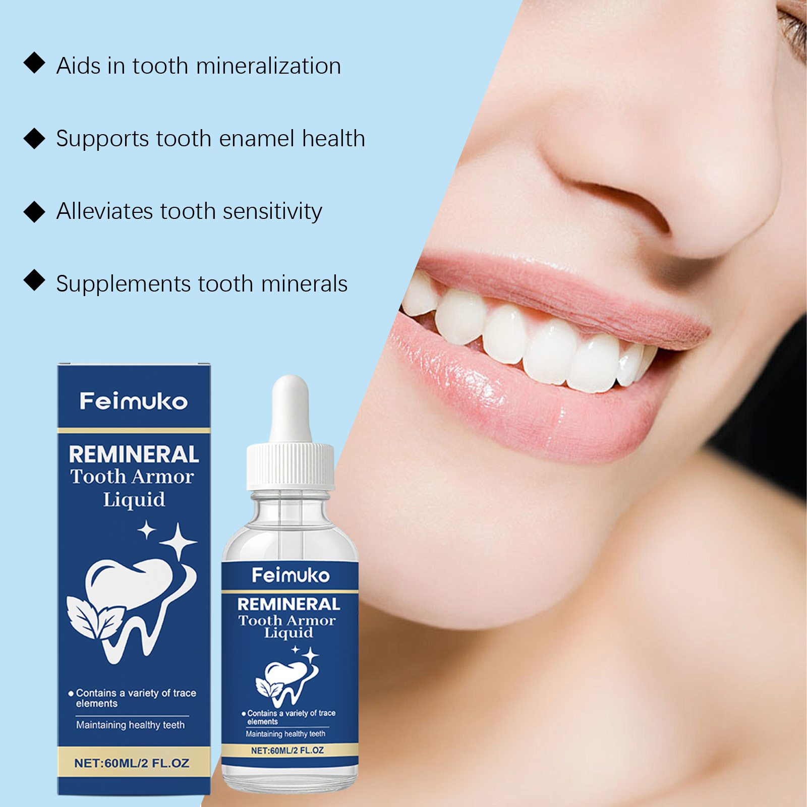 Tooth Care Liquid Hydroxyapati - Teeth Whitening Serum ulasan dan harga