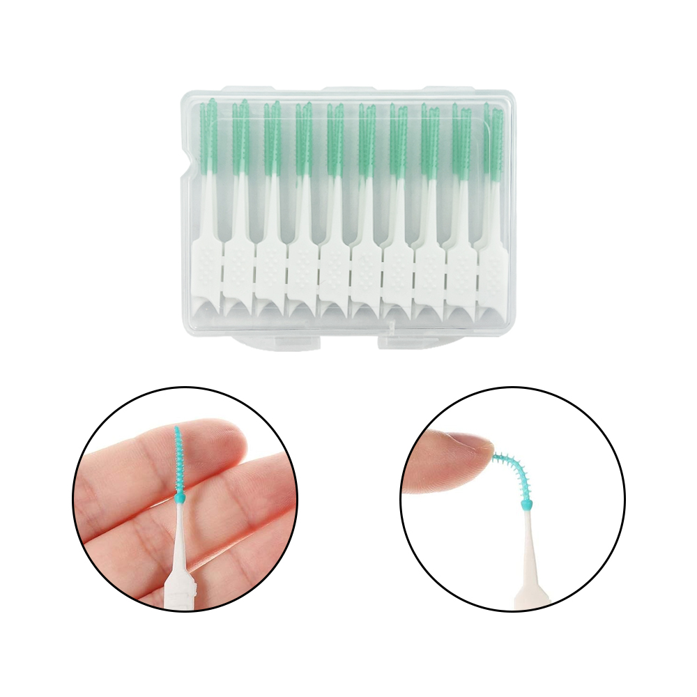 3 Box Soft Silicone Interdenta - Dental Floss Picks ulasan dan harga