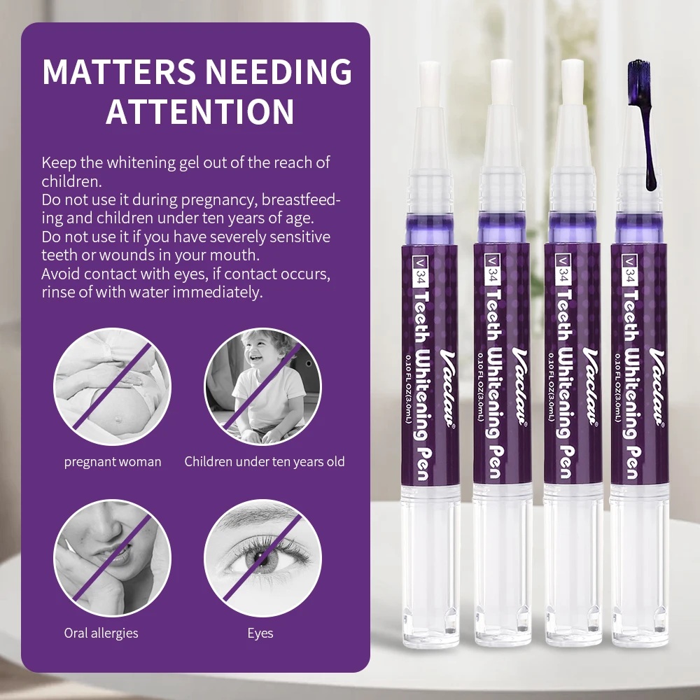 Vaclav V34 Purple teeth whiten - Teeth Whitening Paste ulasan dan harga