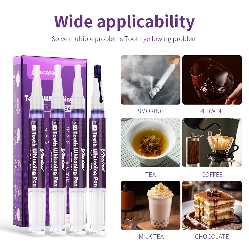 Vaclav V34 Purple teeth whiten - Teeth Whitening Paste ulasan dan harga
